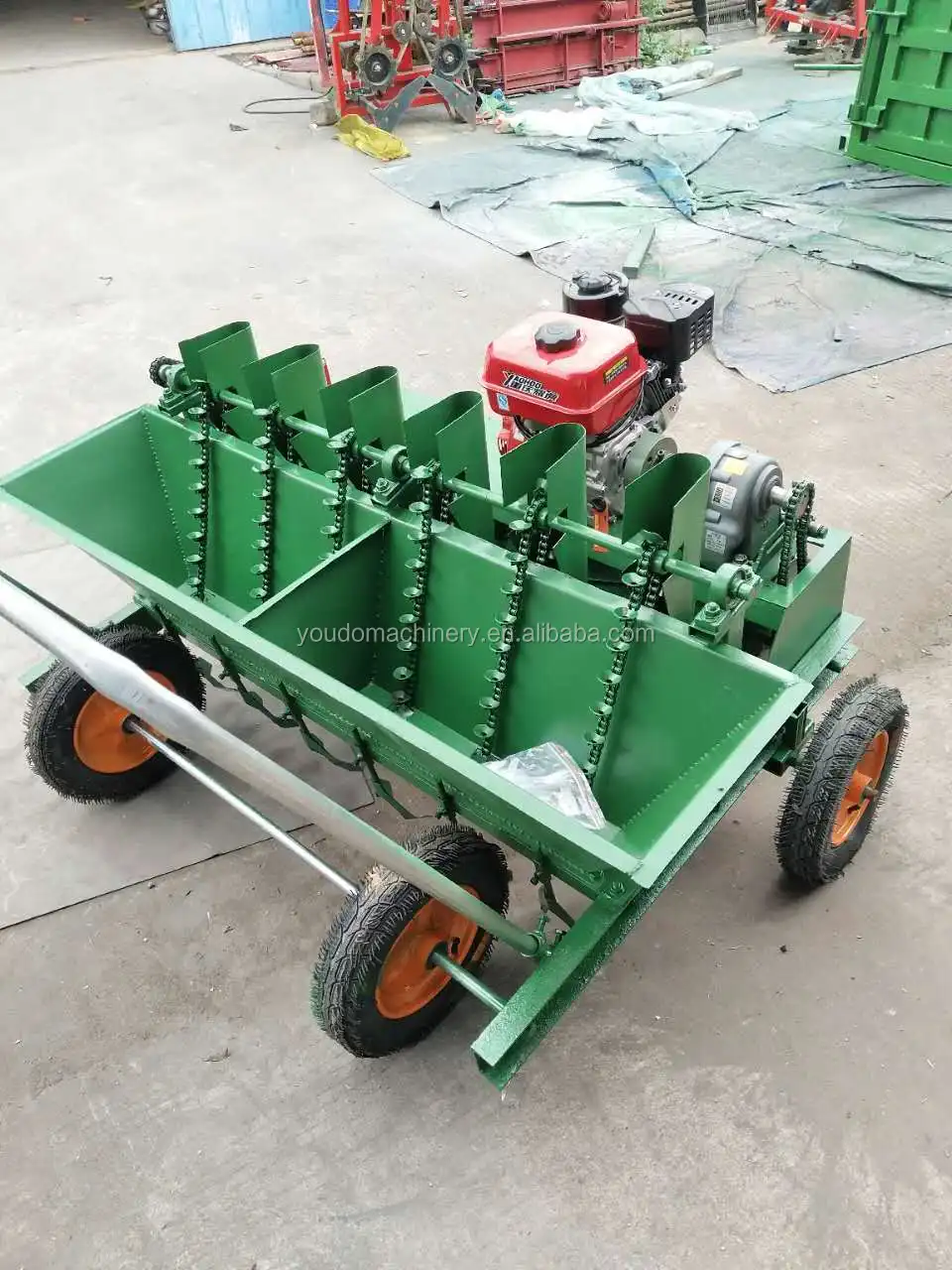 6 Lines Selfwalking Garlic Planting Machine/garlic Seeder/garlic