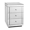Mirrored Bedside Tables Cabinet 3 Drawers Nightstand Side Table Mirror Bedside