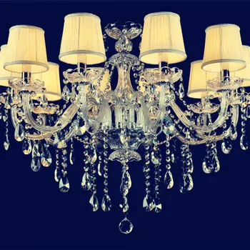 Crystal Chandeliers Alloy Large Luxurious Traditional Chandelier