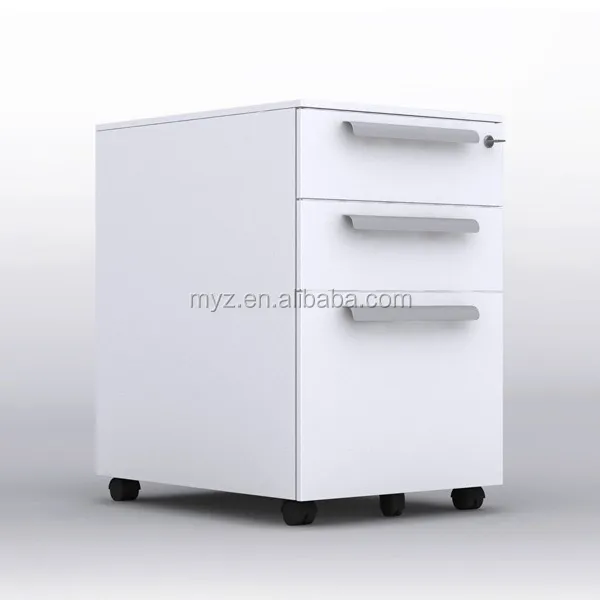 Mueble De Oficina De Acero Con Pedestal Móvil De Metal,3 Cajones