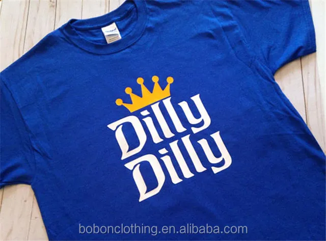 wholesale cheap cotton printed dilly dilly t shirt