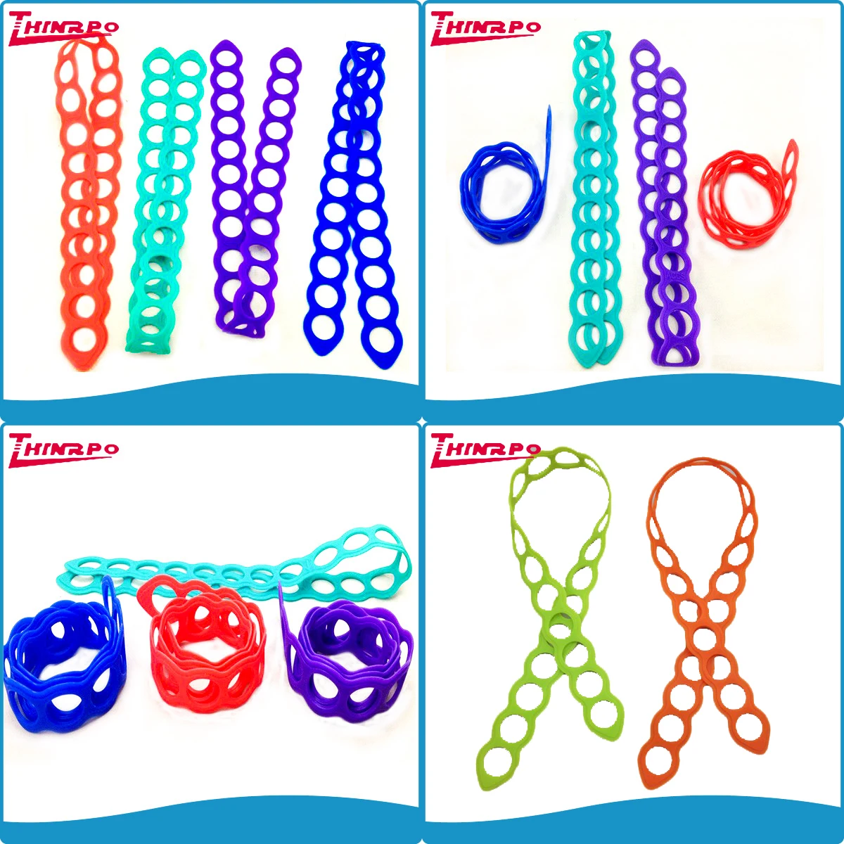 Customized Round Super Elastic Silicone Rubber Bands Thin Rubber Bands Binding Pipe Silicone