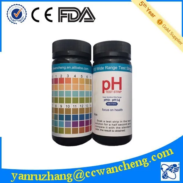 Pool Ph Test Strips Color Chart
