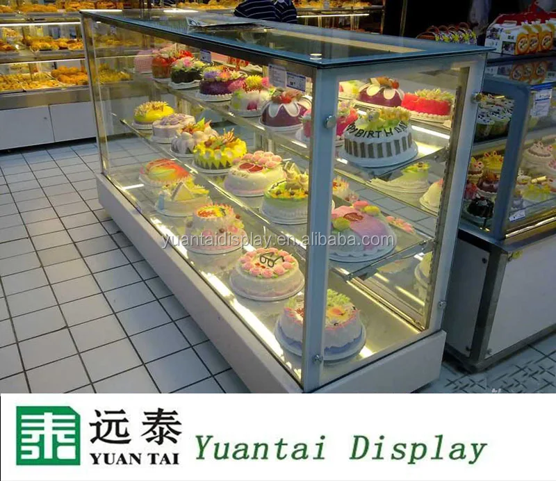 customized display stand/display showcase/ food display for bakery