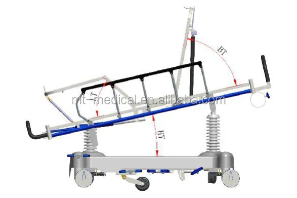 2018 new type popular hydraulic mobile hospital emergency patient stretcher