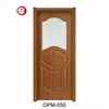Competitive Prive Classic Half Door Long Translucent Glass Hard Wooden Interior Swing Access Door Wholesale