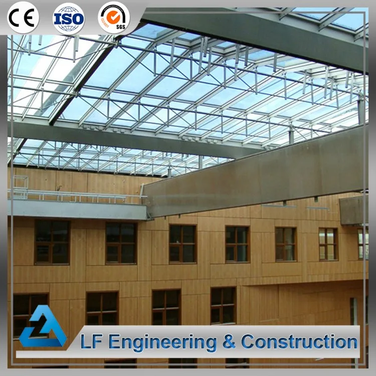 Prefab Steel Frame Structure Easy To Install Skylight Glass Atrium Roof Buy Skylight Glass 3611