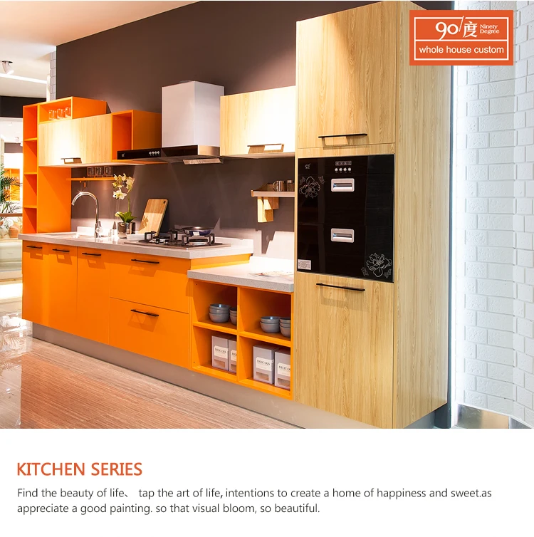 Fiber Cement Board Orange Made In China Fiber Kitchen Cabinet