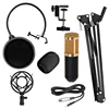 2017 hot sell new style BM800+ Condenser Microphone Professional Audio Studio Recording Microphone Metal Tripod