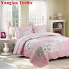 Good quality pastoralism style cotton bedsheet bedding set adults/children OEM patchwork linen duvet cover