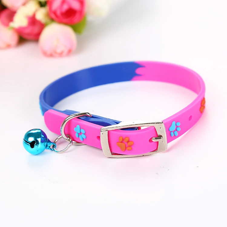 Super Soft Silicone Dog Cat Collar With Bells Adjustable Elastic Collars Buy Cat Elastic