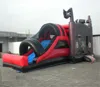 Cool design inflatable bouncy castle, pirate shape inflatable combo slide for sale