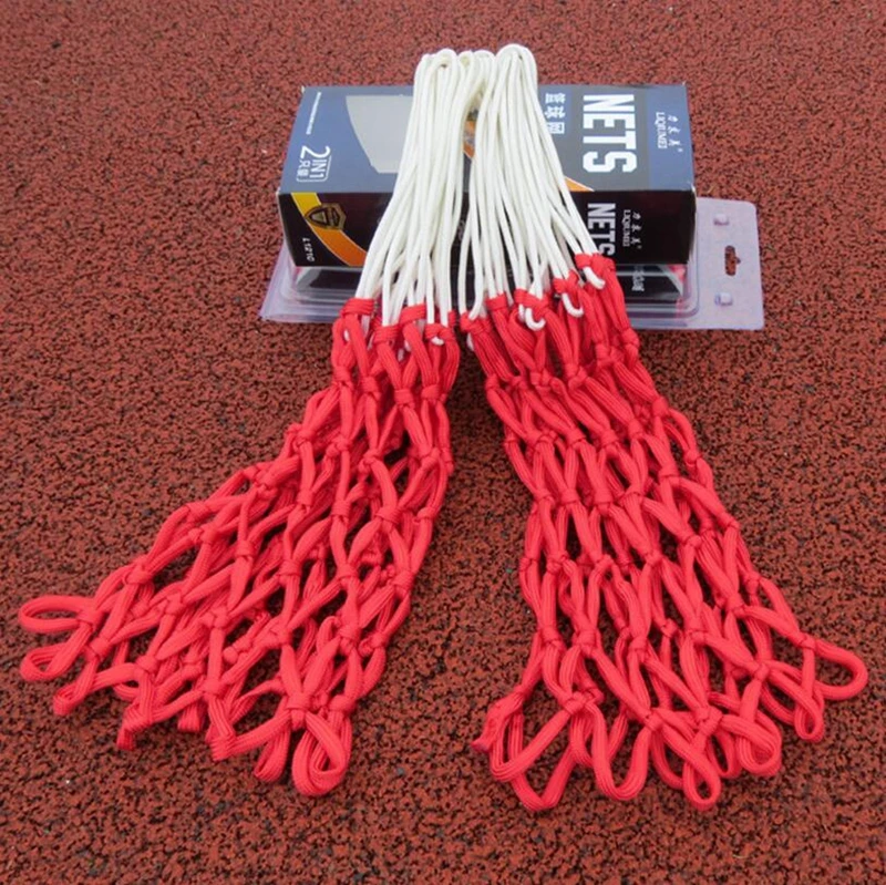 Factory Hand Knots Threecolor Nylon Basketball Net Buy Mini