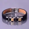 Fashion Silver Pets Dogs Paw Cat Charms Pendant Leather Infinity Bracelet Cuff - chic anchor bracelet on sale