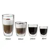 3oz-12oz Hand Blown Double Walled Glass Cup,Double Wall Glass Thermos Cup,Glass Coffee Cups