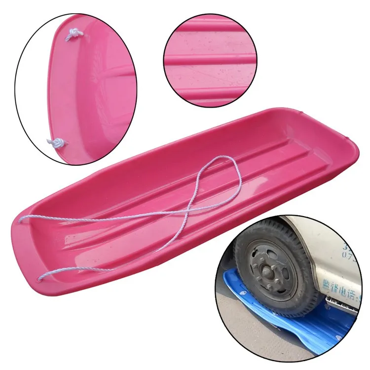 48" Length Snow Sled For Adults / Eu Standard Kids Folding Plastic Snow