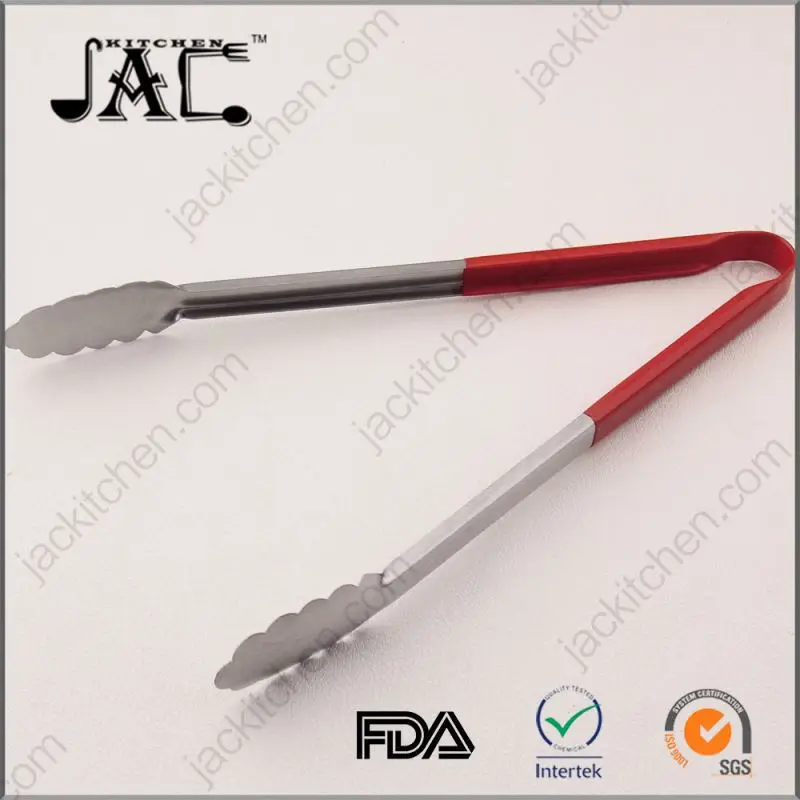 Kitchen Accessories Stainless Steel Pp Operated Food Tongs