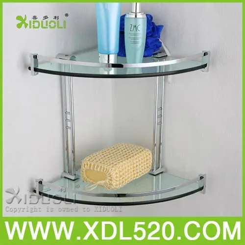 chrome bathroom wall shelf