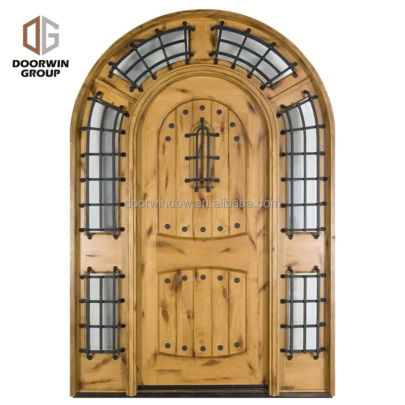 French Style With Grill Design Arched Decorative Front Door Design Exterior Doors Buy High Quality Latest Design Replacement Entry Door Aluminum Frame Hinged Door With Double Low E Glass For Residential House