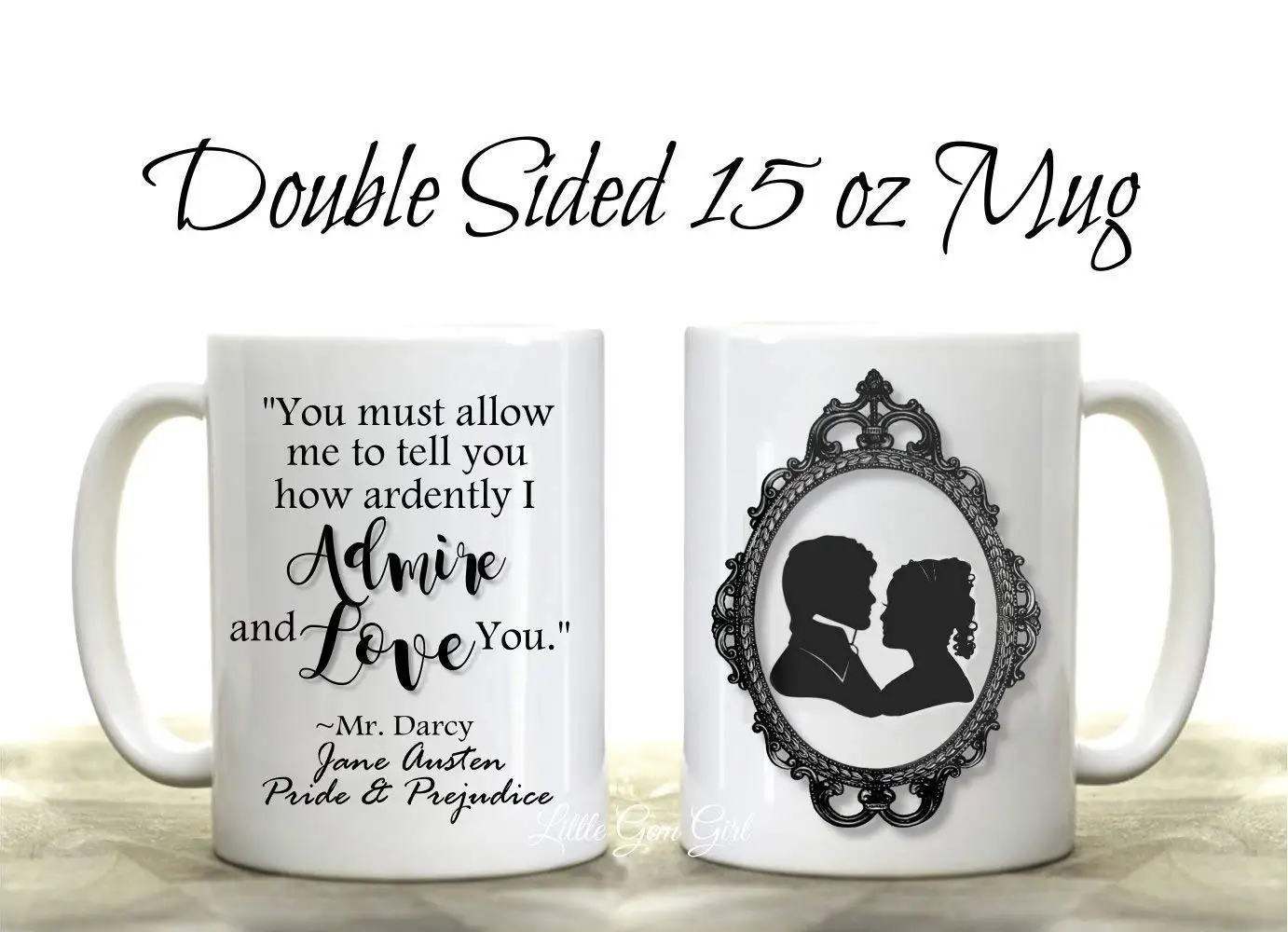 Jane Austen Pride and Prejudice 15 ounce Coffee Mug