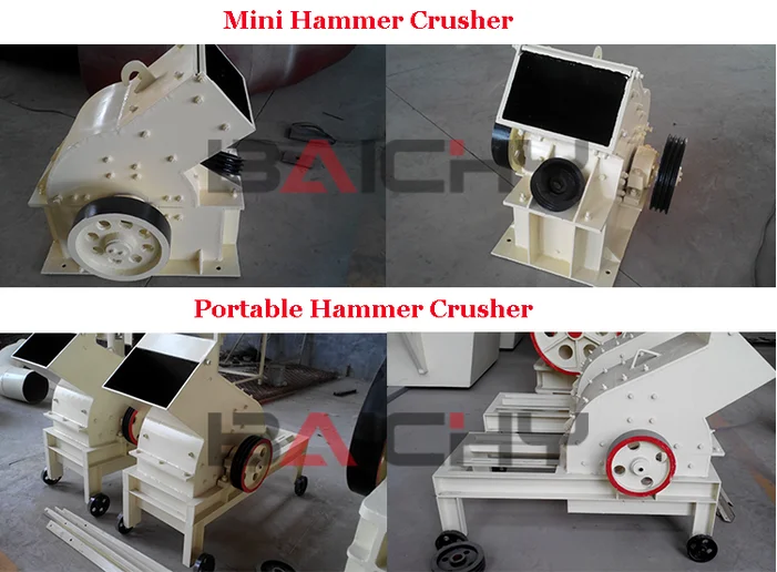 Small Portable Rock Hammer Crusher Machine /limestone Stone Crusher