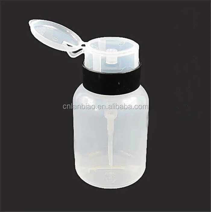 210ml Nail Polish Remover Liquid Press Pumping Bottles Pumping