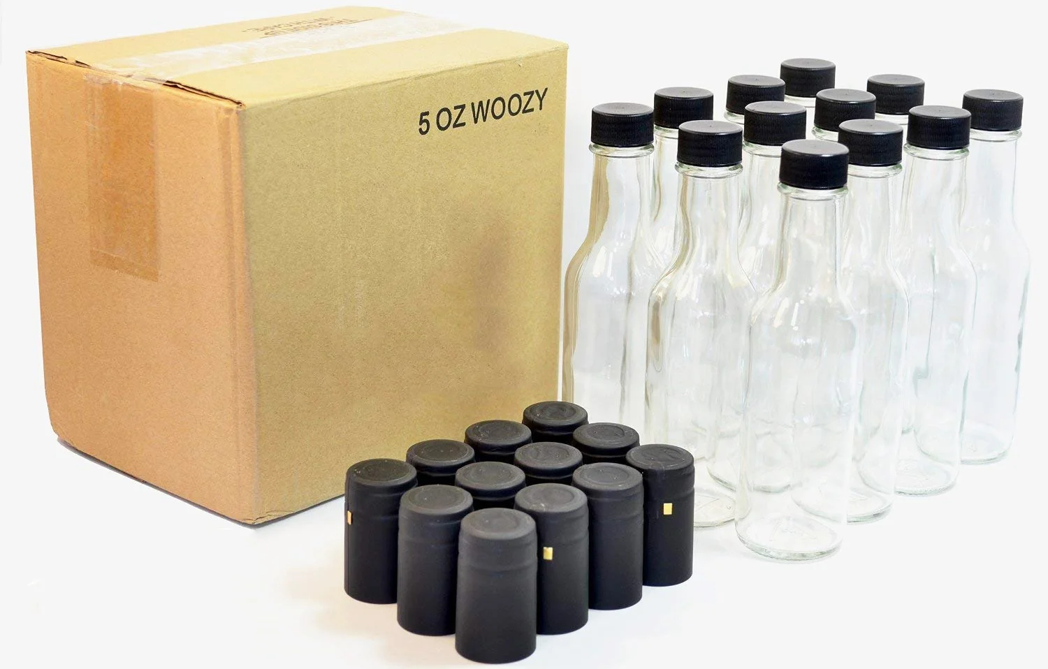 Wholesale Sauce Glass Bottles 5 Oz Woozy Bottle Hot Sauce Bottles With