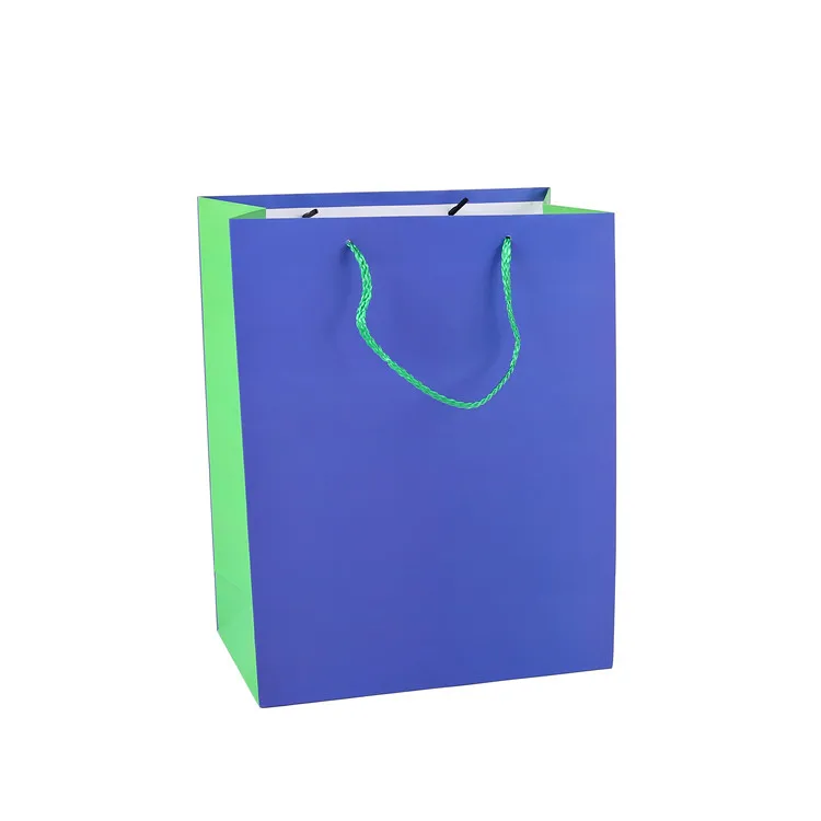 Special Design Single Color Noble Luxury Snack Kraft Ivory Paper Bag With Handle