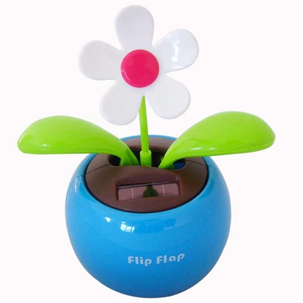 Solar Energy Toys Solar Swing Flowers Desk Decorated Flower Toy