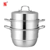 Stainless Steel Steam Pot European Two Layers Food Steamer 28cm/30cm