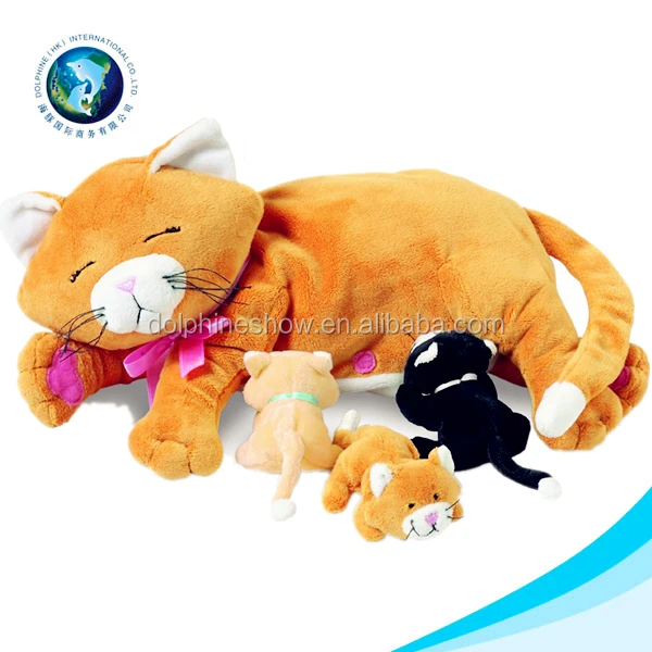 lifelike plush cat