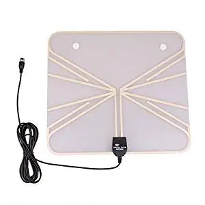 Indoor Outdoor HOME Car HDTV Digital TV Tuner ISDB ATSC DVBT VHF UHF Ultra-Thin TV Antenna Aerial Cable 35 Mile Ranger by HitCar