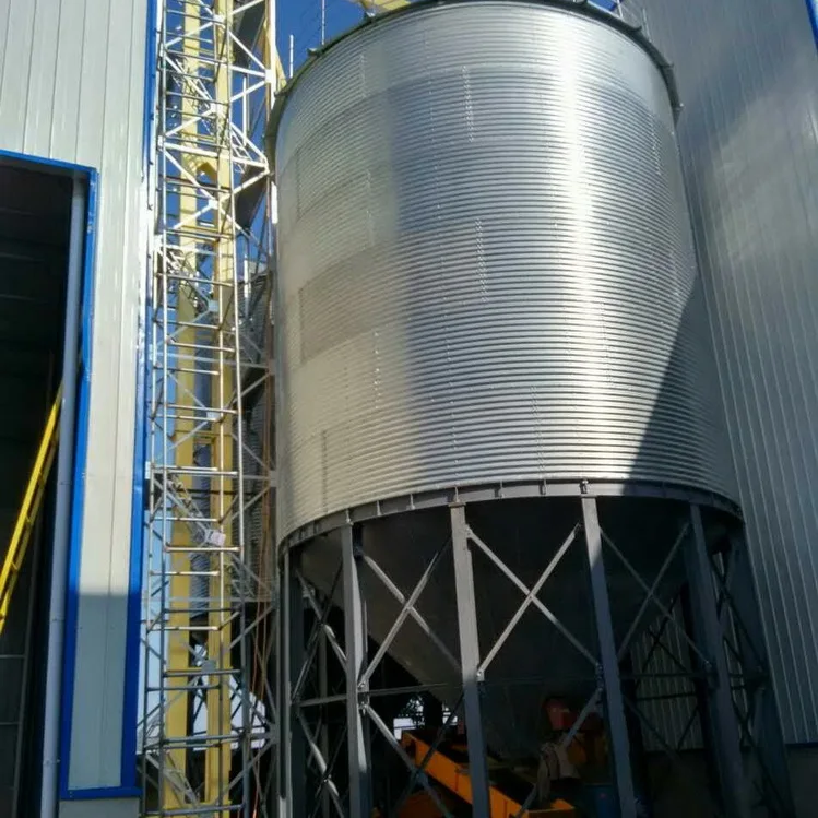 Homemade Free Chicken Feed Grain Storage Bin Bolted Assembly Corrugated