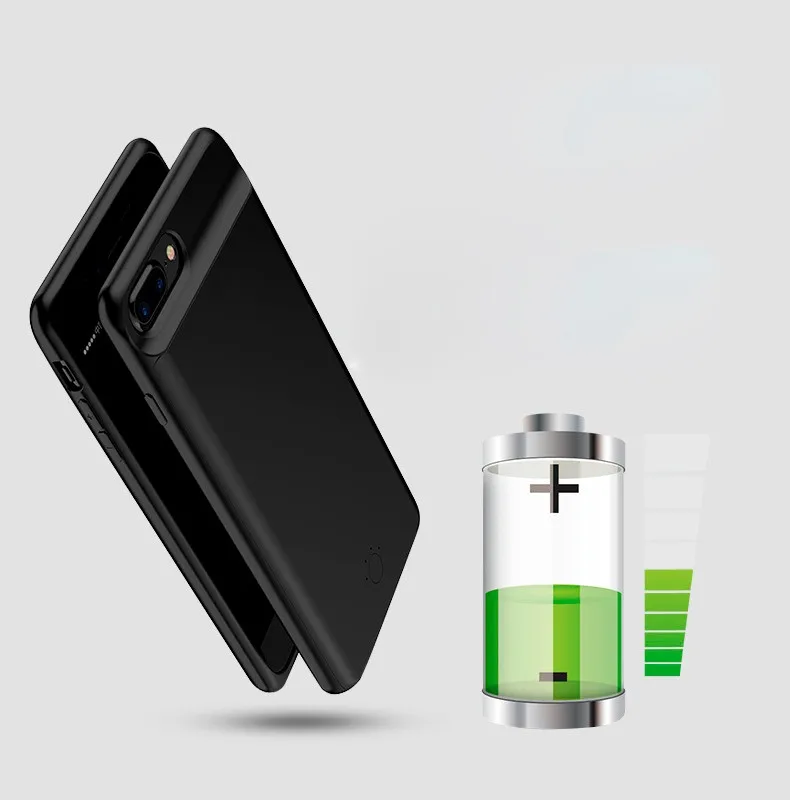 10000mah External Wireless Phone Case Charger Power Bank Pack Cover