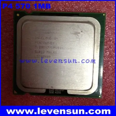 Used Pull Clean Intel Cpu Pentium 4 P4 570 570j 3 8ghz 1mb Sl82u