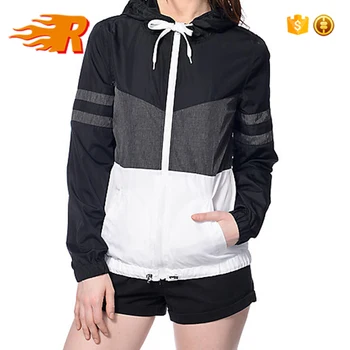 women's pullover windbreaker with hood