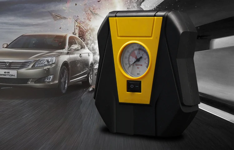 2017 新型电动 12 v 紧急便携式汽车轮胎充气机带气压计