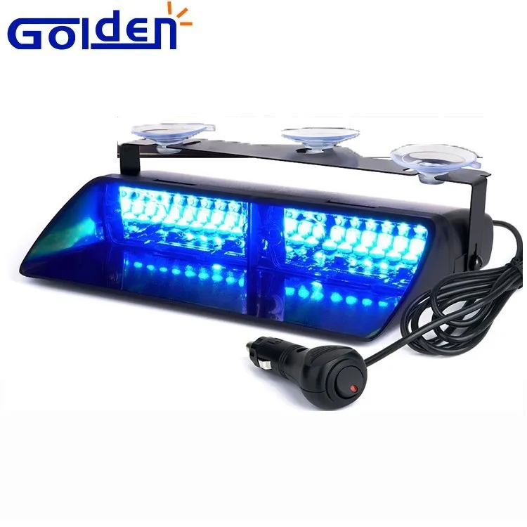 Car Windshield Interior Suction Cup Mount 6 Led Dash Strobe Police