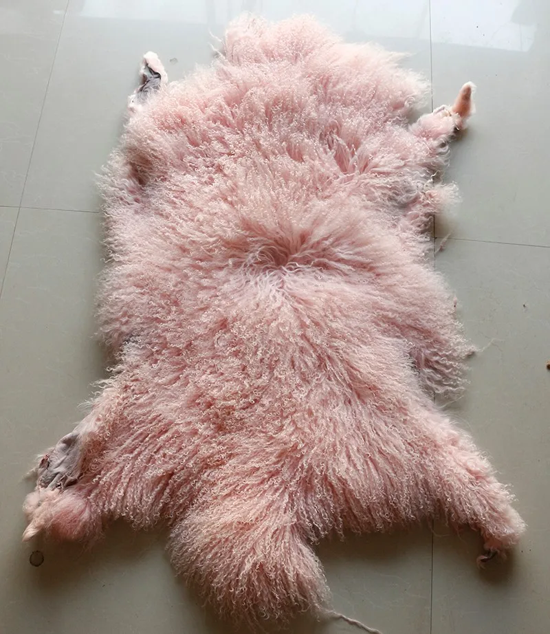 Natural Fur / Tibet Sheep Fur Material / Mongolian Sheep Fur Pelts