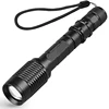 Portable Waterproof IP65 Emergency Aluminum Zoom Police Tactical Flashlight 10W T6 LED Torch Flashlight