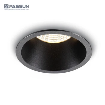 Recessed Install Black Antiglare Cob Led Spot Light 5w 9w 12w View Led Spotlight Passun Product Details From Zhongshan Passun Lighting Factory On