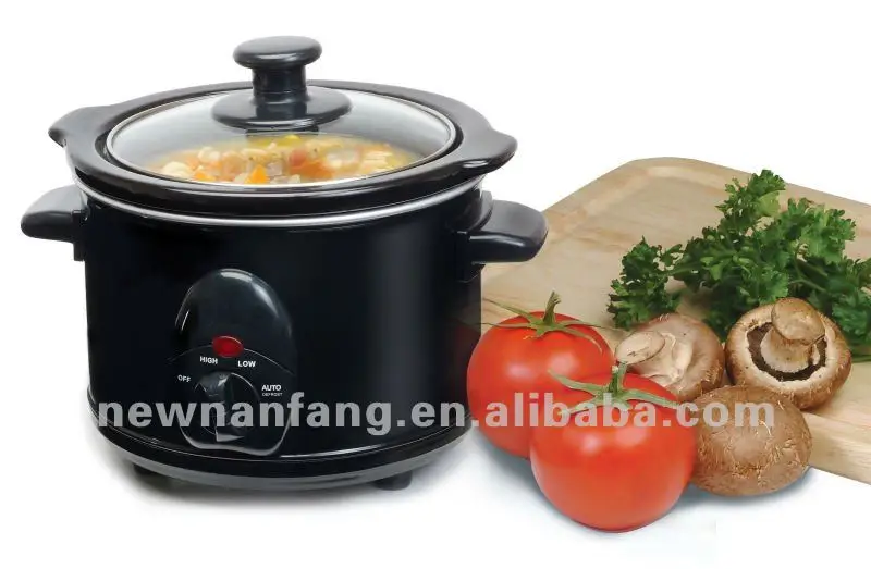 1.5QT red Slow Cooker, with red ceramic inner pot