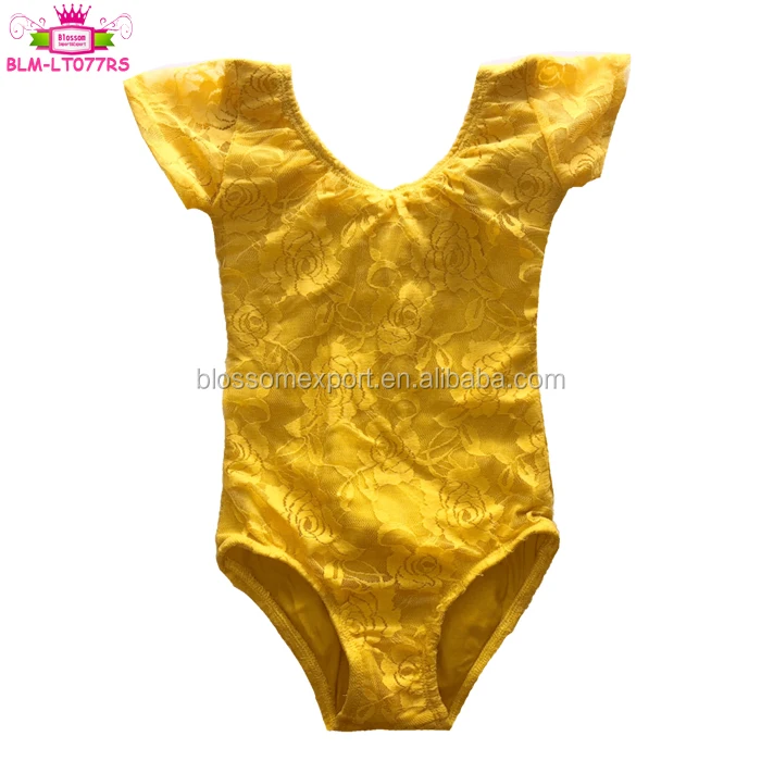 yellow dance leotard