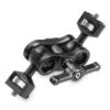 Articulating Magic Arm with Double Ballheads (1/4" Screw) Monitor Mount for Field Monitor, Lights, Audio Recorders