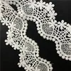 Customized embroidered lace ribbon knit craft decoration polyester lace trim ivory crocheted lace edging patterns