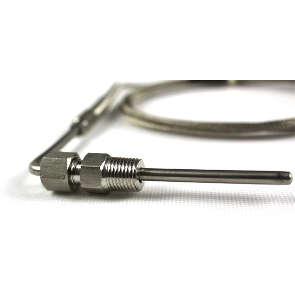 K Type Thermocouple Temperature Sensors for Exhaust Gas Temp EGT with 1/8" NPT Compression Fittings & 3.2" Length