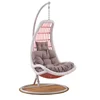 Outdoor Garden Leisure Style Comfortable Furniture Hanging Moon Chair Basket Rattan Patio Swings