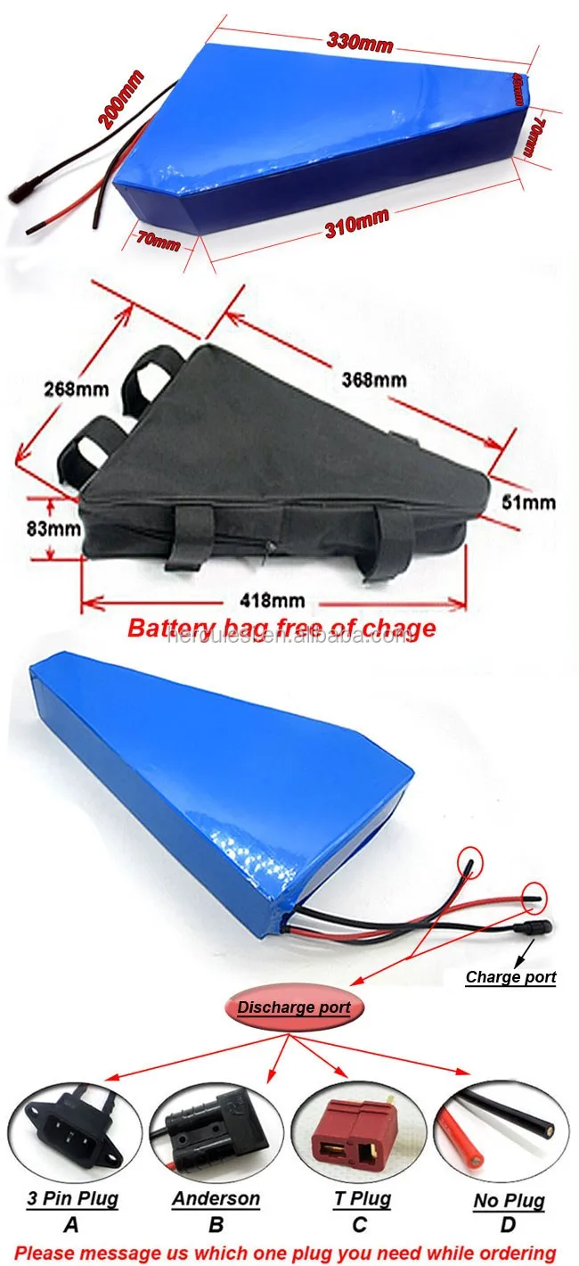 48v 30ah Ebike Li-ion Battery Triangle Deep Cycle - Buy Ebike Battery 