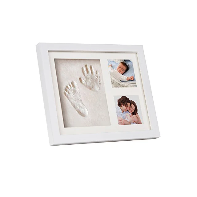New arrivel Air Dry CLAY Baby Child photo frame Foot Hand Print