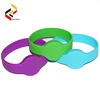 Top quality RFID rubber silicon chip wristband/ NFC bracelets